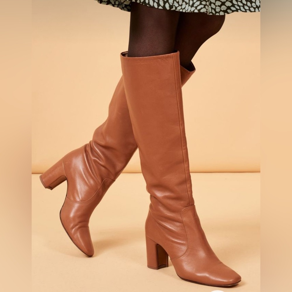 Rouje knee high leather boots